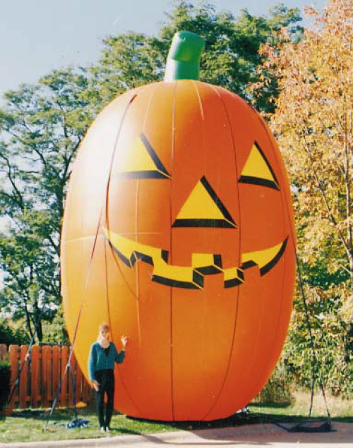 Holiday Inflatables skinny pumpkin